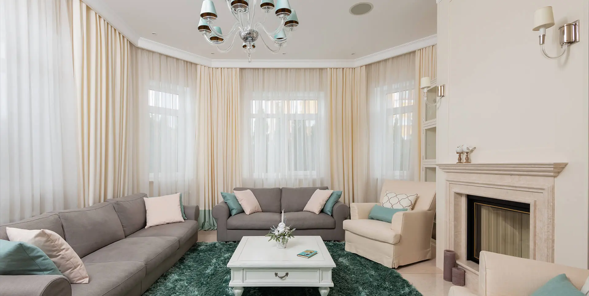 Luxury living room interior